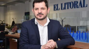 Una de las visitas del senador Castelló a El Litoral de Santa Fe