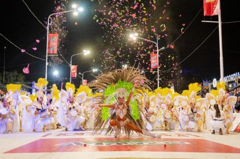 El sábado 21 de enero de 2023 será la primera noche del carnaval en Concordia.