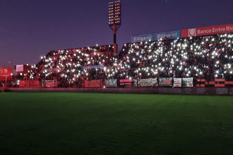 Los festejos en el Grella ayer.