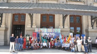 Autoridades de ambas ciudades y representantes de Colectividades