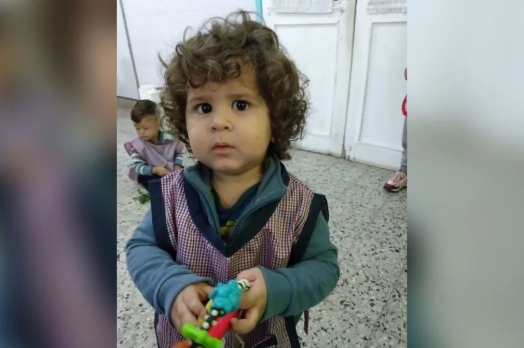 Noah Santiago Beltrán Sesma tiene dos años y la última vez que lo vieron fue el 29 de octubre. Gentileza.