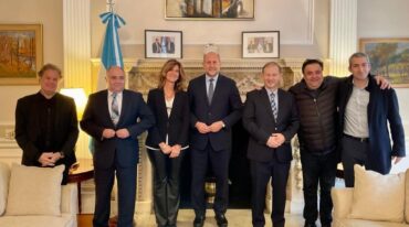El gobernador Perotti estuvo en el Consulado General de Argentina en Nueva York. Archivo.