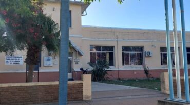 Los daños se produjeron en la escuela Laprida. Gentileza.