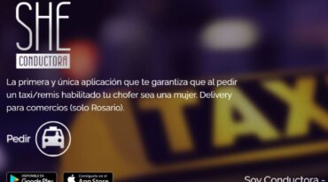 Las mujeres que forman parte de las diferentes agencias de radiollamadas se agruparon para trabajar en la app She Taxi. Gentileza.