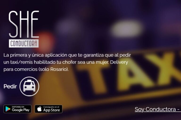 Las mujeres que forman parte de las diferentes agencias de radiollamadas se agruparon para trabajar en la app She Taxi. Gentileza.