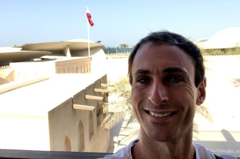 Alejandro Kolevich durante una visita al Museo Nacional de Catar. 'Fue un conjunto de experiencias muy lindas'