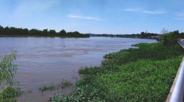 Los niveles del río oscilan en la franja de aguas medias.  Nicolás García