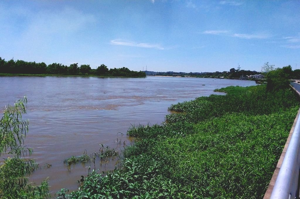 Los niveles del río oscilan en la franja de aguas medias.  Nicolás García