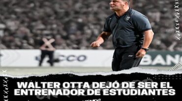 Así anunció Estudiantes de Buenos Aires el alejamiento de Walter Otta.