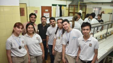 En el laboratorio de la escuela
