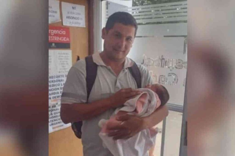 'Tuve la tranquilidad necesaria para poder recuperar la vida de la niña. Cuando estábamos llegando al hospital la beba comenzó a realizar algunos movimientos. Recuerdo que antes de bajar