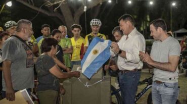 El intendente Raimundo se dirigió a los presentes y recordó con cariño a Maikel. En ese sentido remarcó que el mejor legado que puede dejar una persona es la amistad
