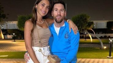 Messi pasó un domingo en familia despuéss de la victoria en octavos de final.