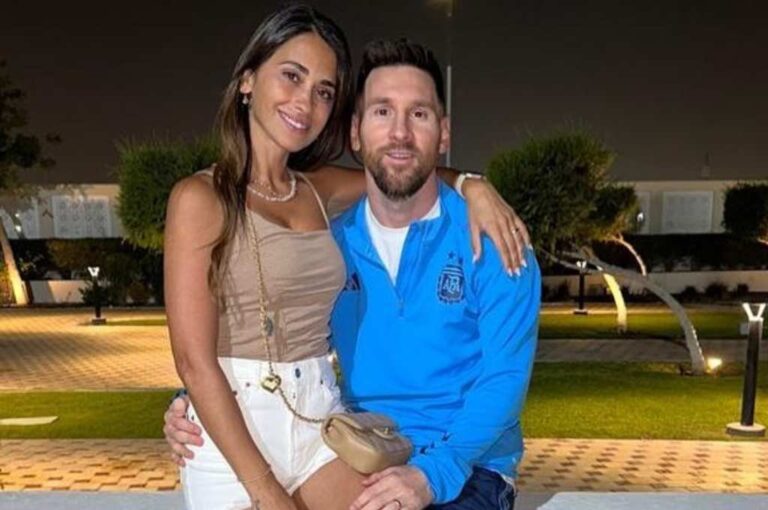 Messi pasó un domingo en familia despuéss de la victoria en octavos de final.