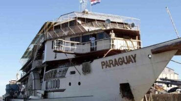 Paraguay. Así se llama este barco en el que viajaron los expedicionarios