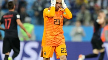 El entrerriano Wilfredo Caballero fue el arquero que participó en la caída de Argentina frente a Croacia en la Copa del Mundo Rusia 2018