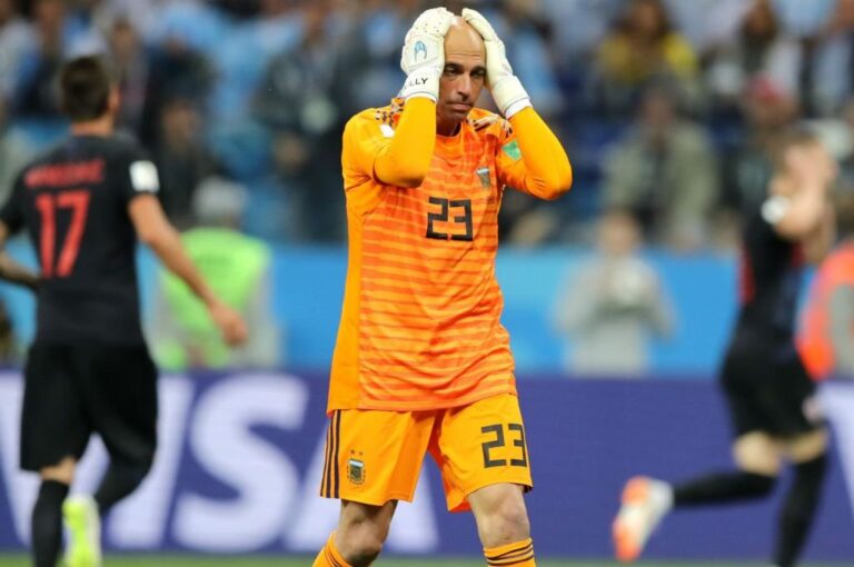 El entrerriano Wilfredo Caballero fue el arquero que participó en la caída de Argentina frente a Croacia en la Copa del Mundo Rusia 2018