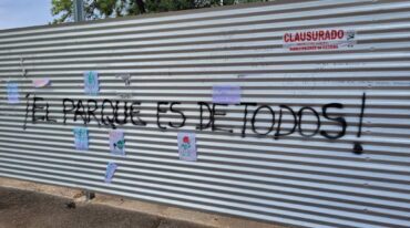La Municipalidad clausuró la obra de tribunales por falta de documentación. Gentileza.