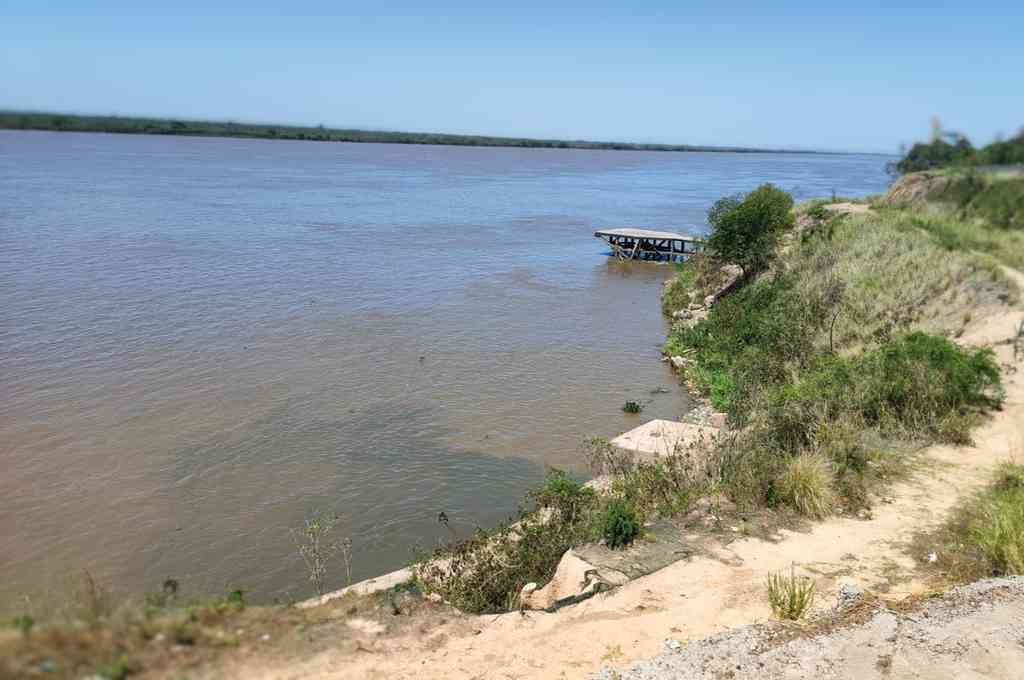 Uno de los desagües de líquidos cloacales