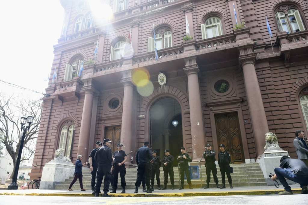Fachada de la Municipalidad de Rosario. Aquí