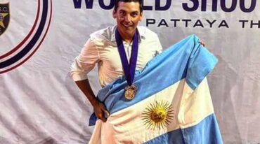 Germán Romitelli fue subcampeón mundial en Tailandia. Facebook.