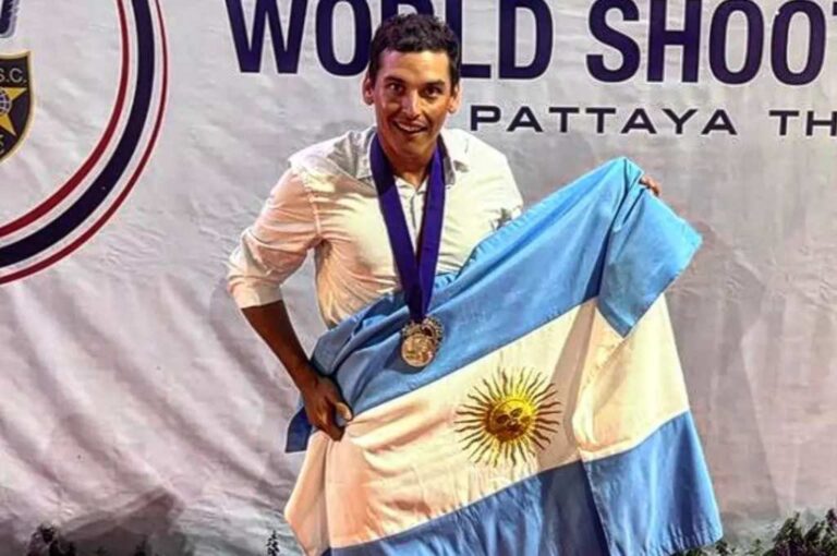 Germán Romitelli fue subcampeón mundial en Tailandia. Facebook.