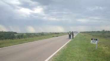 El lugar del accidente.