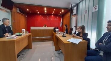 La audiencia donde el tema de las pericias fue planteado por la defensa.