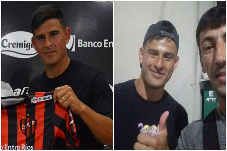 Diego Martínez junto a Franco en las afueras del Sanatorio paranaense.