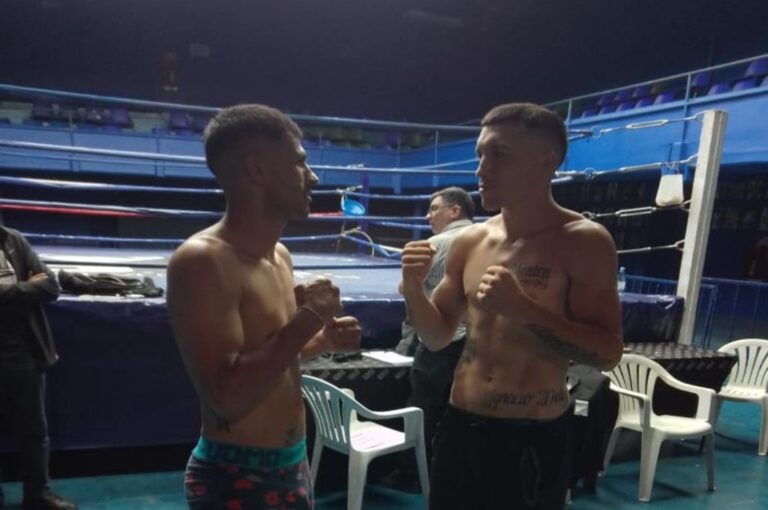 Ruiz y Argañaraz superaron el pesaje y están listos para combatir por el cinturón de la FAB.