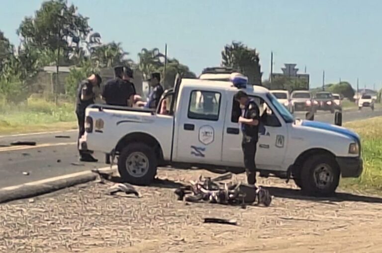 El trágico accidente en ruta 12 se cobró la vida de un motociclista.