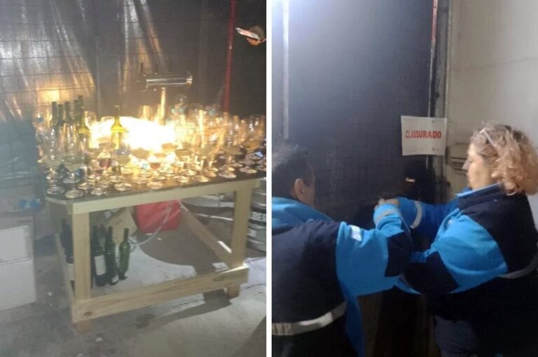 Fue en el segundo piso de una obra en construcción donde más de 200 personas participaban la fiesta en pleno centro rosarino. gentileza