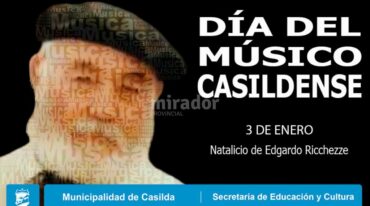 Está programado un festival de música en Plaza Casado de los Mástiles para el domingo 15 de enero. Gentileza: Municipalidad de Casilda.