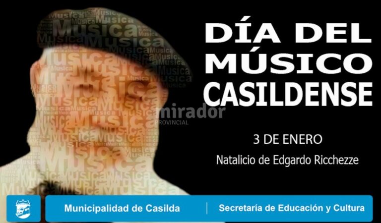 Está programado un festival de música en Plaza Casado de los Mástiles para el domingo 15 de enero. Gentileza: Municipalidad de Casilda.