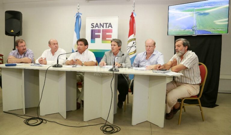 Contigiani afirmó que se trata de 'una emergencia extraordinaria que merece la llegada de una ayuda también extraordinaria de parte del Gobierno nacional'. Gentileza: Gobierno de Santa Fe.