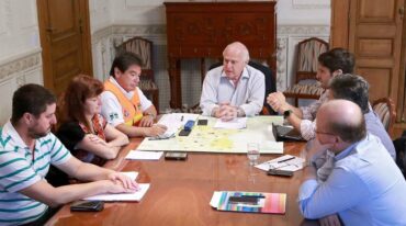 Contigiani: "Se registraron cuatro fines de semana con intensas precipitaciones. El nivel de lluvia superó en cantidad al que cae en todo un año". Gentileza: Gobierno de Santa Fe.