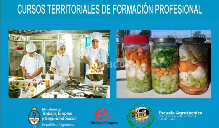 Los dos cursos son gratuitos y comenzarán en marzo. Gentileza: Municipalidad de Casilda.