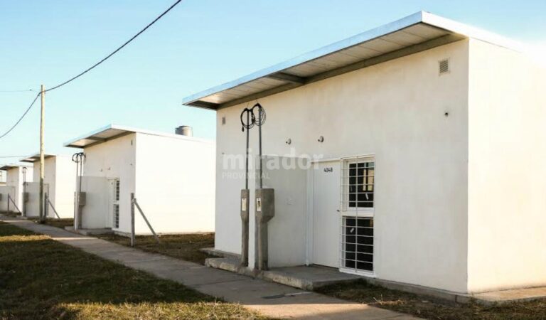 Las viviendas se ubican en un predio ubicado en la zona oeste de Rosario. Gentileza: Daniel Aristizabal.