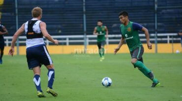 El delantero canalla hizo una muy buena pretemporada y no duda a la hora de plantearse objetivos: 'Tenemos que apuntar a la clasificación a copas internacionales'