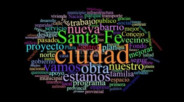 Las palabras "ciudad" y "Santa Fe" fueron las más usadas en el discurso de Corral. Ellitoral.com