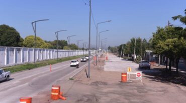 La avenida 27 de Febrero en el distrito Oeste será mejorada grandemente. Gentileza: Municipalidad de Rosario.
