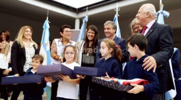 La escuela nueva está en el barrio Tierra de Sueños 3 en Roldán. Gentileza: Gobierno de Santa Fe.