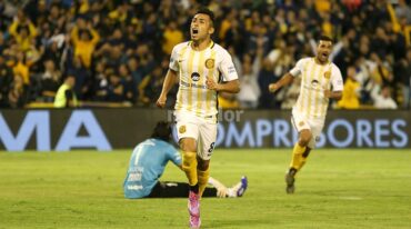 Federico Carrizo anotó el primer gol de Central en la noche del viernes. Gentileza: prensa Rosario Central.
