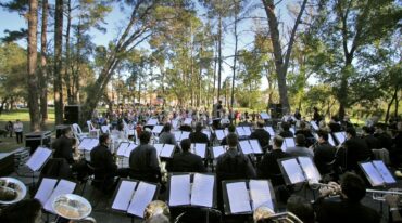 La Banda Sinfónica Municipal tocó en el festival. Gentileza: prensa Municipalidad de Santa Fe.