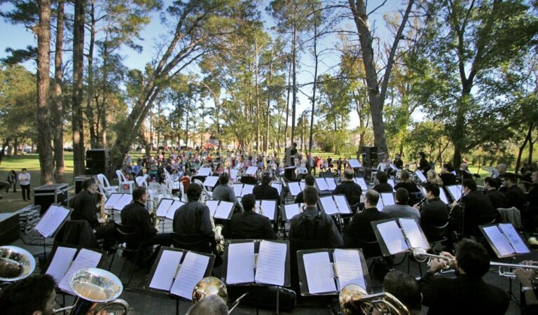 La Banda Sinfónica Municipal tocó en el festival. Gentileza: prensa Municipalidad de Santa Fe.