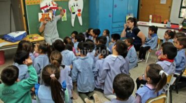 Unos 1.600 alumnos de primer grado y de nivel inicial participarán hasta el fin del ciclo lectivo. Gentileza: prensa Municipalidad de San Lorenzo.