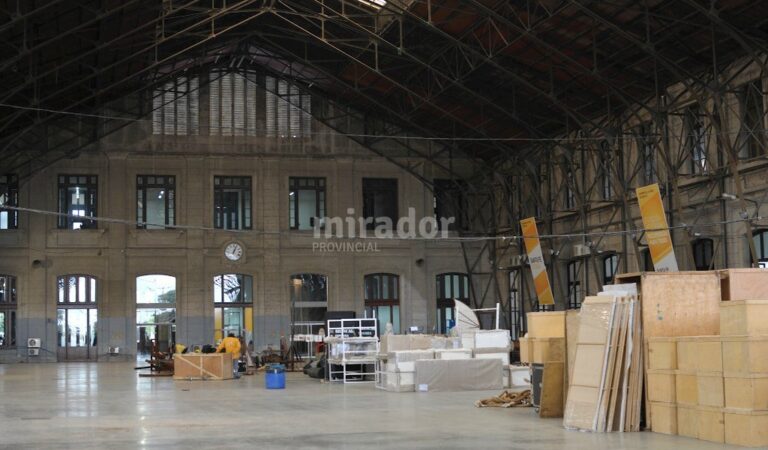 La llegada de Tecnópolis implica el acondicionamiento de la Estación Belgrano. Gentileza: prensa Municipalidad de Santa Fe.