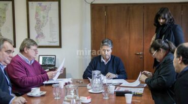 Las tareas benefician a dos localidades del departamento Las Colonias. Gentileza: prensa Gobierno de Santa Fe.