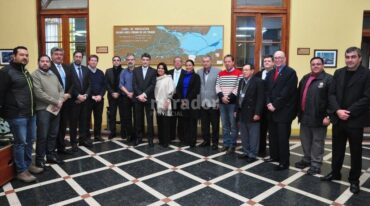 Se analizó el posible traslado de la zona franca paraguaya desde su lugar actual en el puerto de Rosario. Gentileza: prensa ENAPRO.