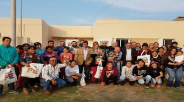 Hay otras 15 casas en construcción en la localidad a partir de fondos del Estado provincial. Gentileza: prensa Gobierno de Santa Fe.